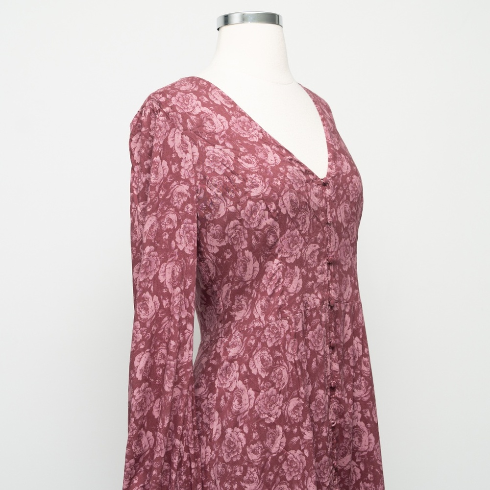 PAIGE  - Floral Button Front‎ Mini Dress - Picture 8 of 13